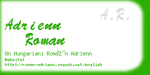 adrienn roman business card